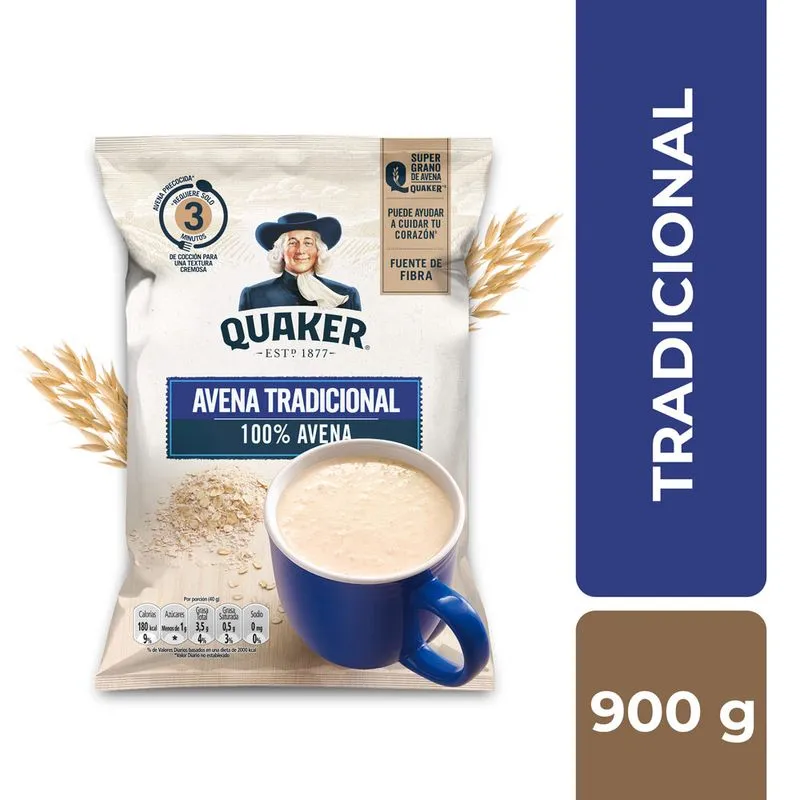 Avena Quaker Tradicional 900g